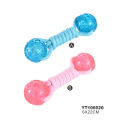 Rubber Dog Chew Toy Dog Training Treats Teething Rope Toy Ball Toys with TPR Ball